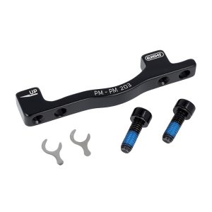 Adaptateur - Rehausse Frein à Disque Vtt Post-Mount Avant - Arriere Elvedes Sur Fourche - Cadre Etrier 160 Mm Pour Disque 203 Mm