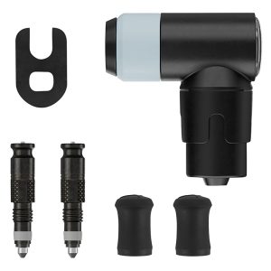 Adaptateur Valve de Pneu Tubeless Presta Vers Schwalbe Clik Valve Obus Demontable + Tete de Pompe (Vendu A La Paire Sur Carte)