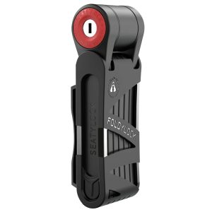 Antivol Velo Pliable-Pliant A Cle Seatylock Mini 75 Cm Noir-Rouge