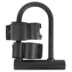 Antivol Velo - Trottinette U Diam 13 mm 142 mm Noir Livre Avec 2 Cles-Support