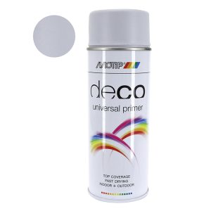Appret Peinture Motip Primer Deco Universel Glycero Gris (Aerosol-Bombe 400 Ml) (01612)