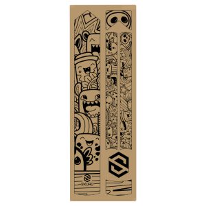 Autocollant-Sticker de Protection Cadre Velo Skuad Modele Comics Noir (3M)