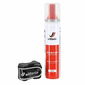 Bombe Anti-Crevaison Vittoria Pit Stop Route Raccord Direct + Clips (75Ml)