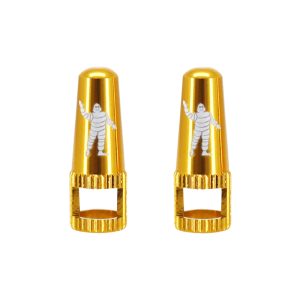 Bouchon Valve de Pneu Tubeless Presta Michelin Colori Or (Vendu A La Paire)