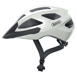Casque Velo Adulte Abus Route Macator Blanc Perle Taille L (58-62Cm) Reglage Molette