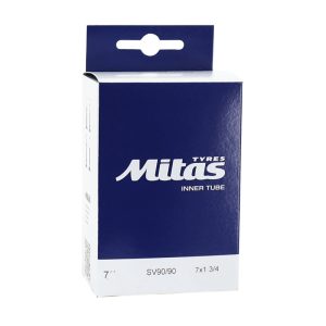 Chambre a Air Poussette 7 X 1 3-4 Rubena Valve Standard Coudee 45° (47-94)