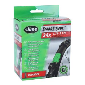 Chambre a Air Velo 24 X 1.75-2.10 Slime Valve Schrader Obus Demontable Avec Liquide Anti-Crevaison
