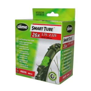 Chambre a Air Velo 26 X 1.75-2.10 Slime Valve Presta Obus Demontable Avec Liquide Anti-Crevaison