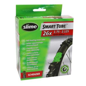 Chambre a Air Velo 26 X 1.75-2.10 Slime Valve Standard Obus Demontable Avec Liquide Anti-Crevaison