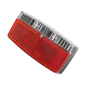 Eclairage Velo A Dynamo Arriere Sur Porte-Bagage Gravity 2 Leds Noir (Entraxe 50 et 80mm)