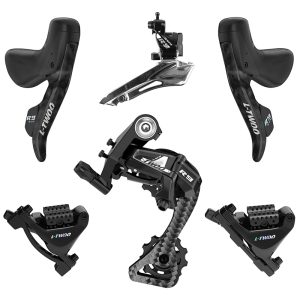 Groupe - Transmission Route Ltwoo 2X11V. R9 Series Disque Hydraulique Carbone Noir (Derailleur Arriere - Leviers - Manettes Avec Etriers Avant et Arriere)