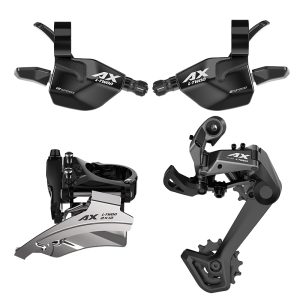 Groupe - Transmission VTT Ltwoo 2X12V. Ax Series (Derailleurs Avant et Arriere - Manettes Droite et Gauche)