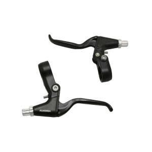 Levier de Frein VTT-VTC V-Brake 3 Doigts Newton Alu Noir (Paire Sur Carte)