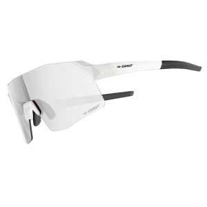 Lunettes Velo Adulte Gist Rocket Monture Blanc Mat Verres Photochromic (Verres Qui S'Adaptent Automatiquement A La Luminosite) (Verre Cat 1-3)
