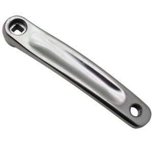 Manivelle Gauche 170 Newton Alu Forge Large Argent (Carre Decale) (Sur Carte)