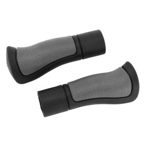 Poignee City Herrmans Ergo Bi-Densite Ergonomique Noir-Gris L120mm Redecoupable En 90mm (Paire Sur Carte)