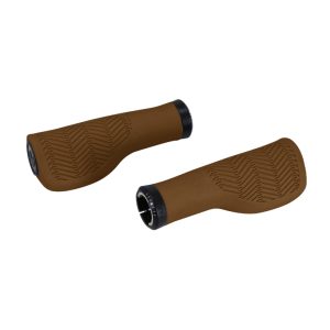 Poignee City Herrmans Nucore Town Ergonomique Avec Lock-On Marron Antique L 130 mm Diam 22 mm (Paire Sur Carte)