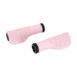 Poignee City Herrmans Nucore Town Ergonomique Avec Lock-On Rose Clair L 130 mm Diam 22 mm (Paire Sur Carte)