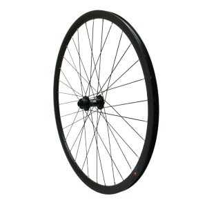 Roue Gravel - Route Disque 700 Pulse 19 Avant Moyeu Roulement Centerlock Noir Tubeless Ready Axe Traversant 12-100mm Jante 19C 32 Rayons Acier Noir