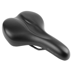 Selle Newton City Fluidynamic Double Densite Confort 50 Moderate Noir Homme 282X180mm (Offre Speciale)