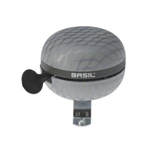 Sonnette Timbre Basil Noir Argent Metal Diam 60mm (Vendu A L'Unite) Fixation 22