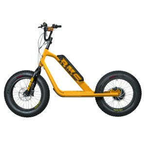 Trottinette Électrique RMS Bike 20F-X Jaune RAL 1021 Moteur 500 W Homologué NF EN 1476 (Dim. 1