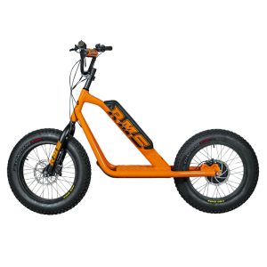 Trottinette Électrique RMS Bike 20F-X Orange RAL 2008 Moteur 500 W Homologué NF EN 1476 (Dim. 1
