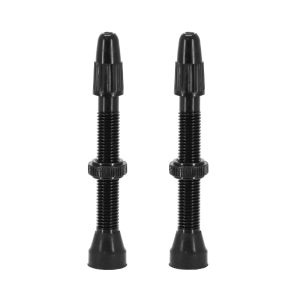 Valve de Pneu Tubeless Presta Vittoria 40 mm Alu Noir Obus Demontable (Vendu A La Paire Sur Carte)