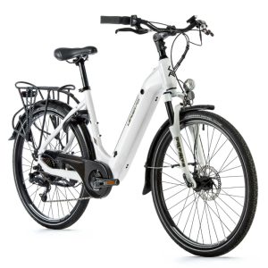 Velo Electrique-Vae City 26 Leader Fox Lotus Mixte Blanc 7V Moteur Roue Ar Bafang 36V 45Nm Batterie 15Ah (18'' - H46Cm - Taille M - Pour Adulte de 168Cm À 178Cm)