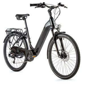 Velo Electrique-Vae City 26 Leader Fox Lotus Mixte Noir 7V Moteur Roue Ar Bafang 36V 45Nm Batterie 15Ah (16