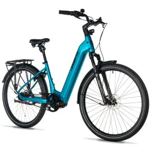 Velo Electrique-Vae City 28 Leader Fox Tertium 2025 Mixte Bleu Clair 8V Shimano Nexus Moteur Central Bafang M420 36V 80Nm Batterie 15Ah (20'' - H50