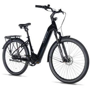 Velo Electrique-Vae City 28 Leader Fox Tertium 2025 Mixte Noir Brillant 8V Shimano Nexus Moteur Central Bafang M420 36V 80Nm Batterie 15Ah (16