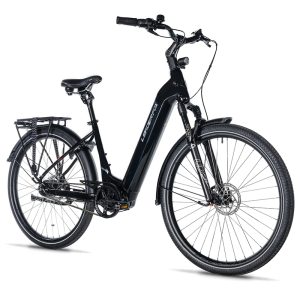 Velo Electrique-Vae City 28 Leader Fox Tertium 2025 Mixte Noir Brillant 8V Shimano Nexus Moteur Central Bafang M420 36V 80Nm Batterie 15Ah (18'' - H45