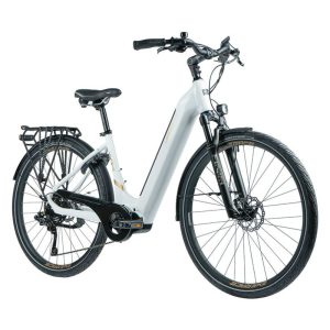 Velo Electrique-Vae City 28 Leader Fox Vivalo Mixte Blanc 9V Moteur Central Bafang M420 36V 80Nm Batterie 15Ah (20'' - H52Cm - Taille L - Pour Adulte de 178Cm À 185Cm)