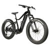 Velo Electrique-Vae VTT Fat Bike 26 Leader Fox Braga Mixte Noir 9V Moteur Central Bafang M510 36V 95Nm Batterie 23
