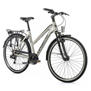 Velo Musculaire City Bike 28 Leader Fox Ferrara Femme Argent 8V Cadre 20 Pouces (Taille Adulte 180 À 188 Cm)