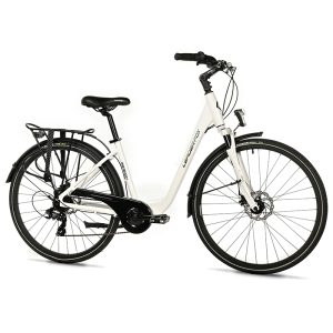 Velo Musculaire City Bike 28 Leader Fox Region 2025 Mixte Blanc 7V Cadre Alu 17 Pouces (Taille Adulte 165 À 173 Cm)