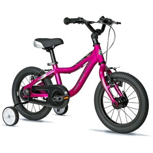 Velo Musculaire Enfant 14 Pouces Leader Fox Bubu 2025 Rose Monovitesse Cadre Alu (Taille Enfant Jusqu'A 105Cm) -V Brake-