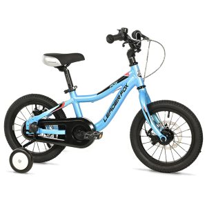 Velo Musculaire Enfant 14 Pouces Leader Fox Fox 2025 Bleu Clair Monovitesse Cadre Alu (Taille Enfant Jusqu'A 105Cm) -Mecanique A Disque-