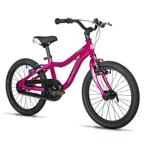 Velo Musculaire Enfant 18 Pouces Leader Fox Bubu 2025 Rose Monovitesse Cadre Alu (Taille Enfant 115 À 125 Cm) -V Brake-