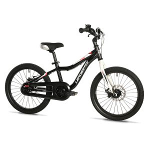 Velo Musculaire Enfant 18 Pouces Leader Fox Fox 2025 Noir Monovitesse Cadre Alu (Taille Enfant 115 À 125 Cm) -Mecanique A Disque-