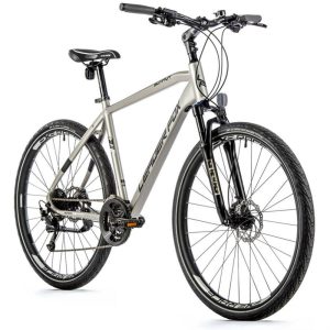 Velo Musculaire VTC 28 Leader Fox Sumava Homme Argent Mat 9V Cadre 20