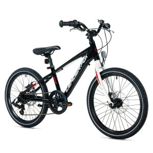 Vélo Musculaire VTT 20 Leader Fox Gamp 2026 Garçon Noir 6 V (Taille Enfant 120 à 135 cm)
