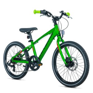 Vélo Musculaire VTT 20 Leader Fox Gamp 2026 Garçon Vert 6 V (Taille Enfant 120 à 135 cm)